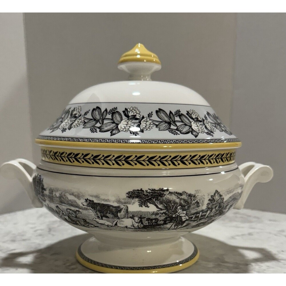 Villeroy & Boch Germany Fine China Soup Tureen Notched Handle